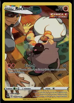 Rockruff TG07/TG30 Silver Tempest Trainer Gallery Holo Pokemon - Image 1