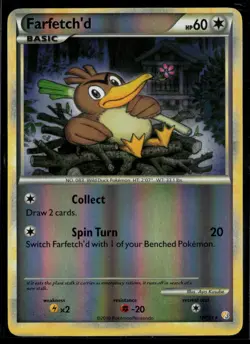 Farfetch'd 19/123 HeartGold & SoulSilver Reverse Holo Rare Pokemon - Image 1