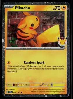 Pikachu 051/162 Temporal Forces Pokemon Day 2026 Promo Holo Pokemon - Image 1