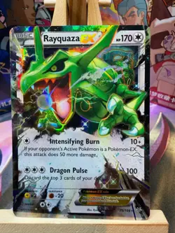 Rayquaza EX 75/108 Holo EX Rare Roaring Skies Pokemon NM - Image 1