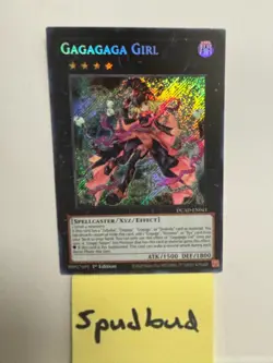 Gagagaga Girl Secret Rare DUAD-EN043 NM 1st Edition Yu-Gi-Oh! - Image 1