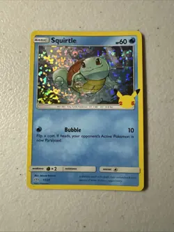 Squirtle 17/25 Holo Pokemon 25th Anniversary McDonald’s Promo Card 2021 - Image 1