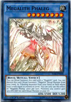 Megalith Phaleg IGAS-EN038 Yu-Gi-Oh! Card Mint 1st Edition - Image 1