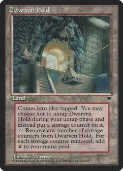 Dwarven Hold 1x MtG Fallen Empires FEM PLAYED - Image 1