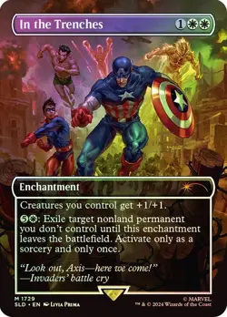 In the Trenches Foil Marvel Secret Lair NM MTG - Image 1