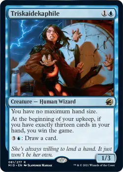Triskaidekaphile 81 Rare Innistrad: Midnight Hunt Foil Near Mint - Image 1