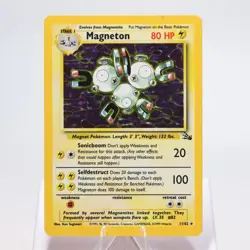 Pokemon TCG - Magneton 11/62 Fossil Holo Rare WOTC - MP - Image 2