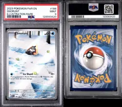 2023 POKEMON PAR EN-PARADOX RIFT ILLUSTRATION RARE #188 SNORUNT PSA 10 - Image 3