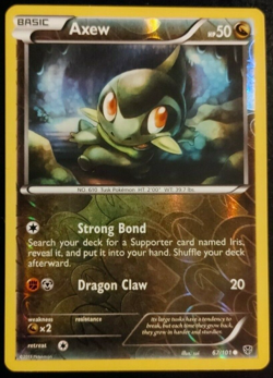 Axew - 67/101 - Reverse Holo - Plasma Blast - Pokemon - LP - Image 1