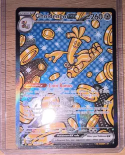 Pokemon TCG Gholdengo ex 164/131 SV Prismatic Evolutions SIR Holo 260 HP Eng - Image 1