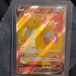 Pokemon TCG Dragonite V 191/203 SWSH07 Evolving Skies Ultra Rare Full Art Holo - Image 1