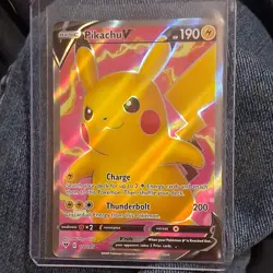 Pokemon TCG Pikachu V 170/185 Vivid Voltage Ultra Rare Holo Full Art - Image 1