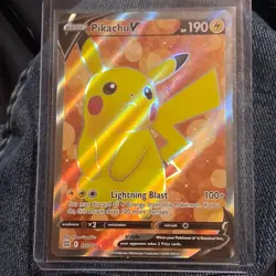 Pokemon TCG Pikachu V 157/172 Brilliant Stars Ultra Rare Full Art Holo EN - Image 1