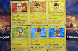 Ash’s Pikachu I Choose You Movie Promo Complete Set Of 6 SM109-114 Pokemon TCG B - Image 1