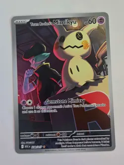 Team Rocket's Mimikyu 238/217 Illustration Rare Ascended Heroes Pokemon NM - Image 1
