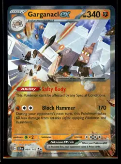 2024 Scarlet & Violet Series - Stellar Crown Garganacl ex #89 Double Rare Holo - Image 1