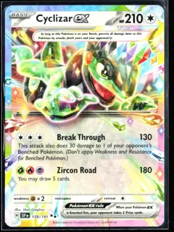 2024 Scarlet & Violet - Surging Sparks Cyclizar ex #159 Double Rare Holo Pokemon - Image 1