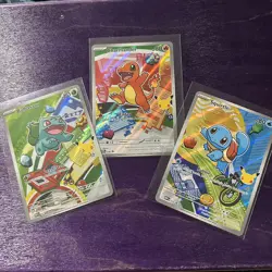 Pokemon TCG First Partner Illustration Gen 1 Kanto Starters Set Mint/Near Mint - Image 1
