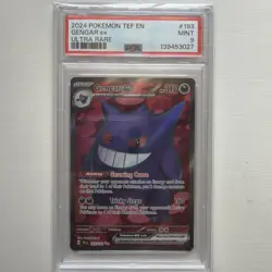 Pokemon Gengar EX Holo PSA 9 Temporal Forces Ultra Rare - Image 1