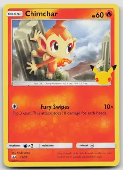 Chimchar 012/025 Promo McDonald's 25th Anniversary Promos Pokemon Near Mint - Image 1