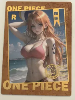 NAMI VOLLEYBALL R N-030 Thick Huatang One Piece Anime Collectible Card - Image 1