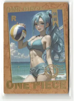 NEFERTARI VOLLEYBALL R N-036 Thick Huatang One Piece Anime Collectible Card - Image 1