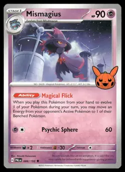 Pokemon Cards Mismagius 088/193 Trick or Trade BOOster Holo Promo NM - Image 1