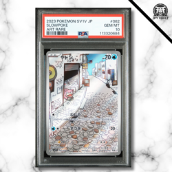 Pokemon Card Japanese - Slowpoke AR #082 - sv1V Violet Ex - PSA 10 GEM MINT - Image 1