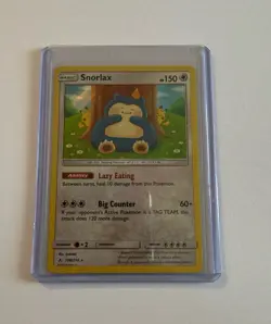 Pokemon Unbroken Bonds Snorlax Reverse Holo Rare 158/214 - Image 1
