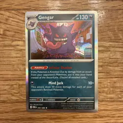 Pokemon Gengar Card 050/088 Holo Rare 130HP Ghost Pokemon TCG - Image 1