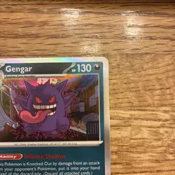 Pokemon Gengar Card 050/088 Holo Rare 130HP Ghost Pokemon TCG - Image 3