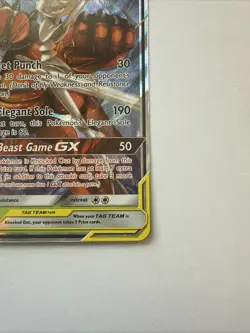 Pokemon 2019 Unbroken Bonds Tag Team Pheromosa & Buzzwole GX 1/214 Rare NM/LP - Image 2