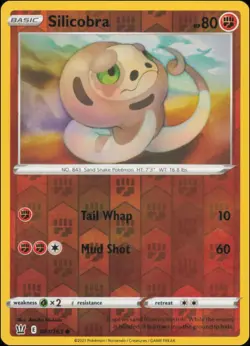 Pokemon - Silicobra #081/163 - SWSH05: Battle Styles Reverse Holo - Image 1