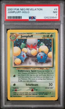 PSA 7 NM Jumpluff Neo Revelation Holo Rare Pokemon Card 9/64 - Image 1