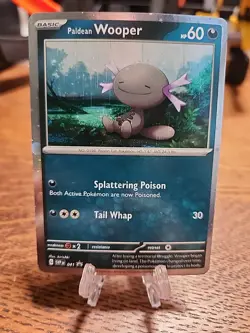 Paldean Wooper 041 Cosmo Holo SVP Blackstar Promo 2023 Pokemon TCG - Image 1