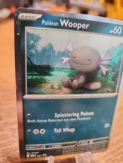 Paldean Wooper 041 Cosmo Holo SVP Blackstar Promo 2023 Pokemon TCG - Image 2