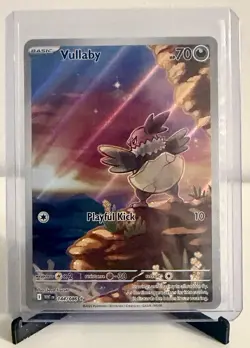 Pokemon Vullaby Illustration Rare Full Art Holo SV11W: White Flare 144/086 - Image 1
