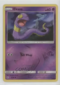 Ekans Reverse Foil Pokemon Sun & Moon Hidden Fates #26 - Image 1