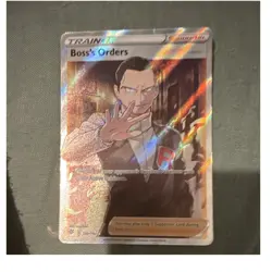 Pokemon Boss's Orders Giovanni Ultra Rare Holo Trainer Rebel Clash 189/192 - Image 1