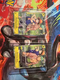 One Piece Monkey.D.Luffy OP10-111 + Roronoa Zoro OP10-113 Promo English SEALED - Image 1
