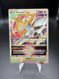 Pokemon TCG Arceus VSTAR Holo Card 123/172 Brilliant Stars Full Art Ultra Rare - Image 1