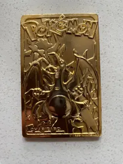 1999 Nintendo Burger King 23K Gold Plated CHARIZARD Trading Card - Image 1
