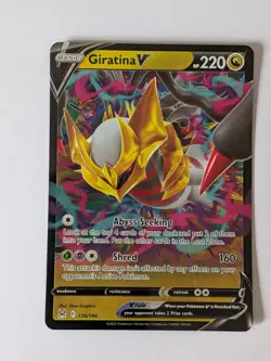 Pokemon Card Giratina V 130/196 Lost Orgin Half Art Rare MP - Image 1