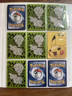 Page of Pokemon Cards including rare Meowth Ex perfect order, Gengar, and more - Image 3