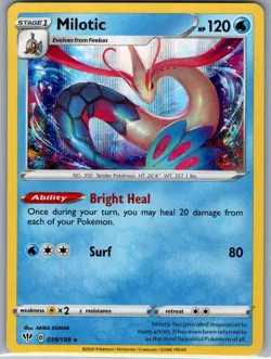 Milotic 039/189 Holo SWSH03: Darkness Ablaze - Pokemon Card - NM - Image 1