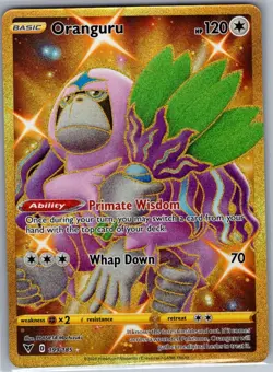 Oranguru (Secret) 199/185 SWSH04: Vivid Voltage - Pokemon Card - NM - Image 1