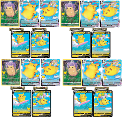 20 X Pikachu, Surfing Pikachu & Flying Pikachu V, VMAX Card Set Celebrations NM - Image 1
