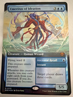 MTG Emeritus of Ideation Extended Art Foil #315 Strixhaven NM - Image 1