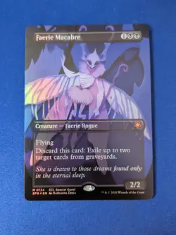 Faerie Macabre FOIL BORDERLESS Special Guests Magic MTG NM - Image 1