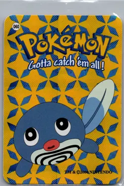 Poliwag - 2000 Nintendo Pokemon Vending Sticker (File No. 060) - Holo Prism - Image 1